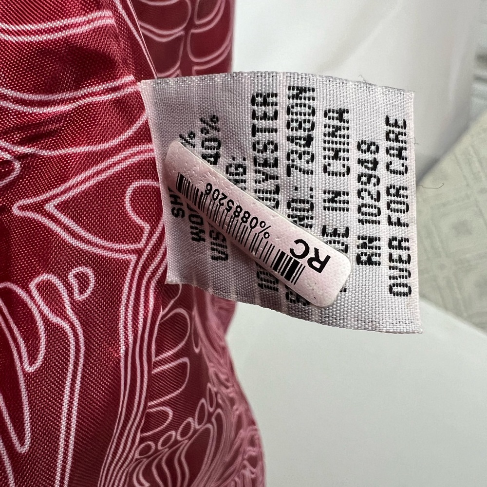 Tulle Cranberry Red Button Up Overcoat Pea Coat S… - image 7